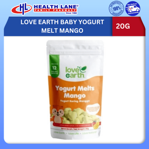 LOVE EARTH BABY YOGURT MELT - MANGO 20G